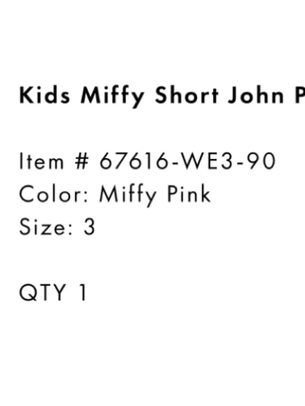 Hanna Andersson Miffy Short John Pajama Set
